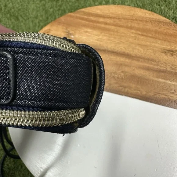 ADRIENNE VITTADINI Charging Wallet Crossbody RFID Protection NAVY SAFFIANO - Picture 9 of 14